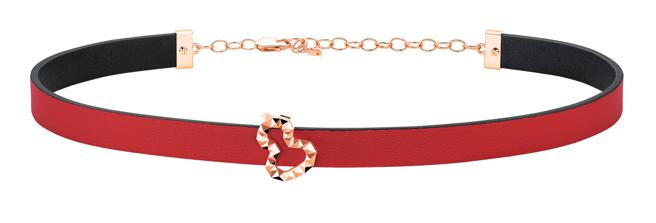 Qeelin玫瑰金颈环，9万1500元。（Qeelin提供）