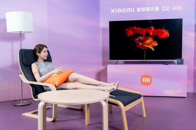 Xiaomi智慧显示器Q2 65型，定价3万5999元，「小米双11」领优惠券后最低只要3万4888元。（小米提供）
