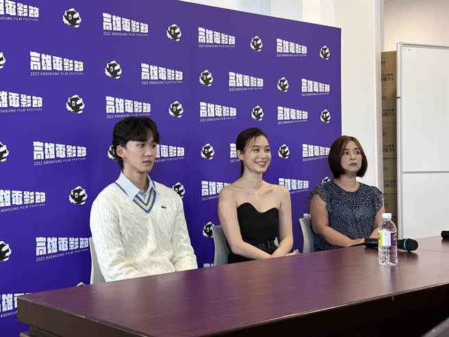 叶廷麒（左起）、许乃涵、李怡芳分享电影幕后花絮。（李承阳摄）