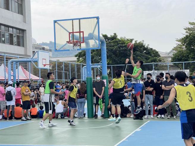 182队、750人参加「彰明杯三对三篮球斗牛赛」，争夺冠军奖金5000元。（南投县府提供／杨静茹南投传真）