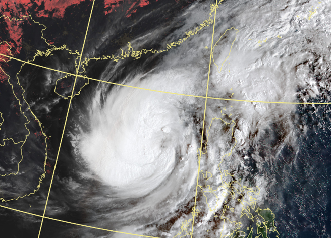 「共伴效应」今最强，北部、东部6县市警戒，山区累积雨量破表。（中央气象局提供）