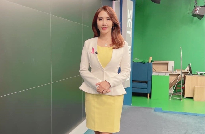 三立新闻主播黄倩萍。(三立新闻主播黄倩萍脸书)