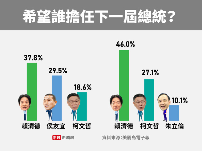 希望誰擔任下一屆總統(製圖/陳友齡)