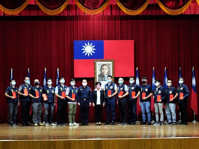 王惠美表示，今天一共表揚200多位優秀績優的警察同仁，感謝他們平時在工作崗位上的用心與努力。（吳建輝攝）