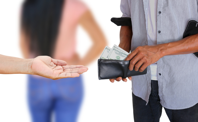 妻去年发现丈夫会与对方至摩铁过夜，还会去对方家中，控告求偿女子90万，但女子坦承自己是性工作者，与男子仅金钱对价关系，无逾越男女朋友交度。（示意图/shutterstock）