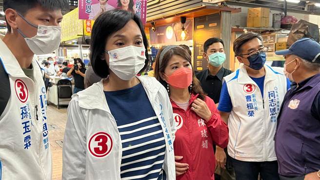 国民党高雄市长候选人柯志恩狠酸，台湾基进扯到台中捷运，而所提的2011至2021年当中，台中蓝绿市长都有，难道要跟前台中市长林佳龙道歉吗？（柯宗纬摄）