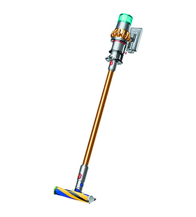 Dyson V15 Detect Absolute Extra无线吸尘器，现折7000元，原价2万9900元，优惠价2万2900元，再送专用收纳架。（Dyson提供）