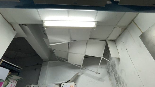 台东东河地震受损。（民眾提供）