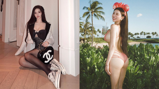 黄琳昨日又公开一组万圣节超辣装扮，令网友喷鼻血。（图／IG@lovelynnboo）