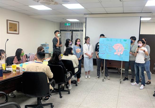 参加见学的同学藉由个案研讨工作坊，针对社区组织的经营、行销、永续、人才培力、青年返乡等课题做综合性的探讨。（张茂雄摄）