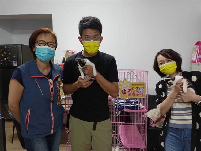 新店區百福里里長林燕玲是愛貓人士，故響應動保政策，成立百福里愛心認養小棧。（新北市動保處提供／李奇叡新北傳真）