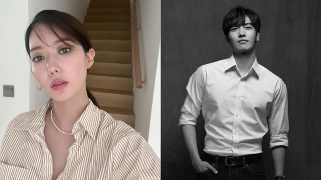 李智漢生前和女星林秀香正在拍攝《木偶的季節》。(圖/林秀香 IG、935엔터테인먼트)