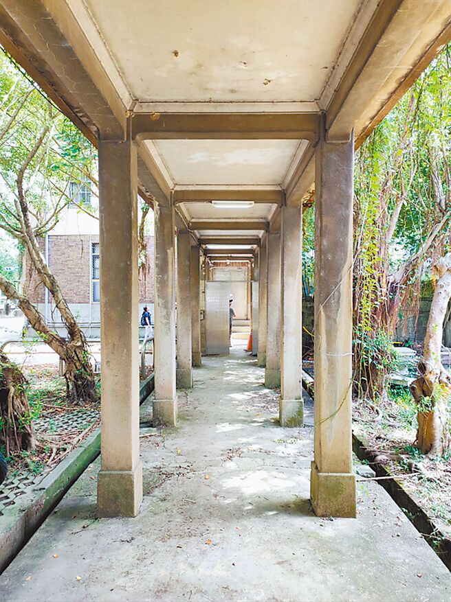 直辖市定古蹟台大昆虫馆西侧通廊昨经台北市政府文资审议，纳入台大昆虫馆附属设施。（台北市文化局提供／陈薏云台北传真）