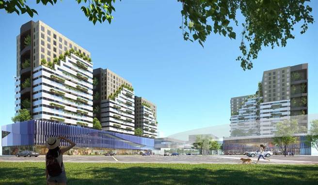 捷运三莺线场站发开模拟图。（捷运局提供）