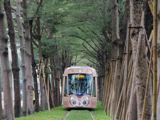 輕軌新段試營運近1個月 龍貓隧道美照亂象頻傳。（本報資料照）