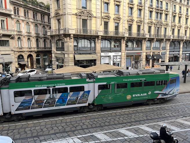 長榮航空開航米蘭。（長榮提供）