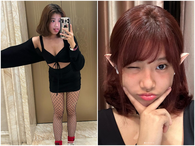 梧桐妹现阶段喜欢成熟、性感的打扮。（图／IG@angelsun619）