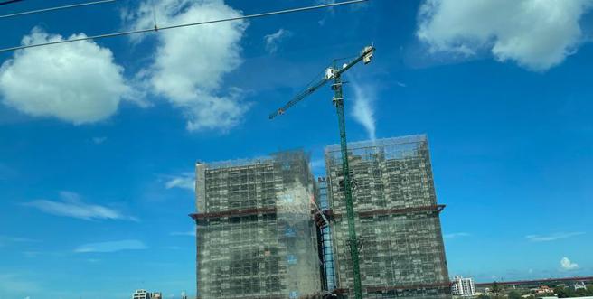 （爛尾樓浮上台面？房地產業：樹林案只是冰山一角，接下來還是會有未爆彈。圖為興建中大樓示意圖。圖／蔡惠芳）