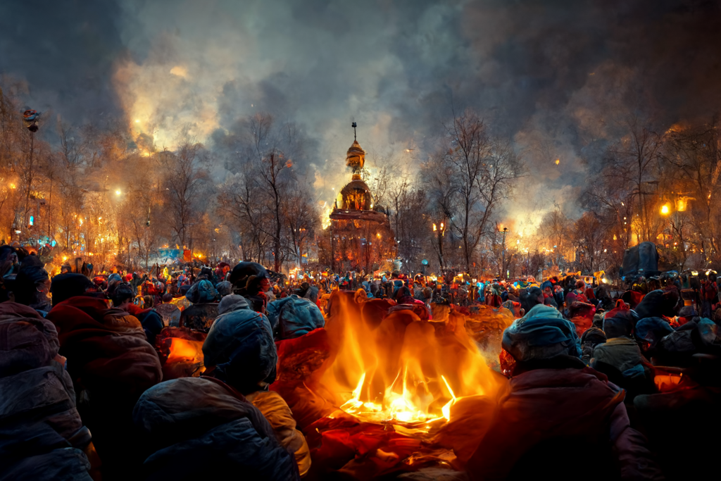 基辅市将提供 1000个取暖点，备有饮水等必需品供市民过冬。（张威翔制图）(photo:ChinaTimes)