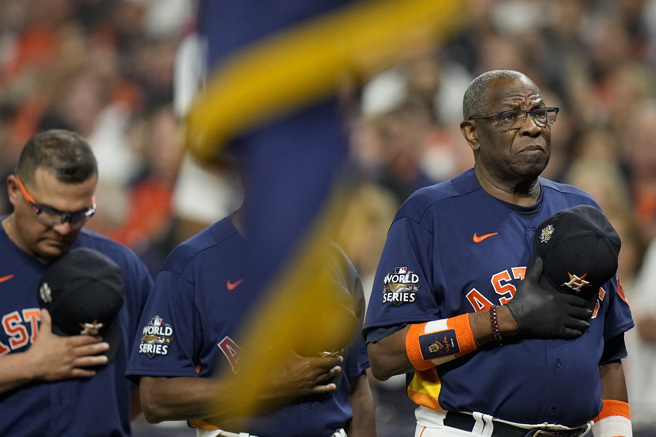 太空人陷入系列赛1比2劣势。(美联社)