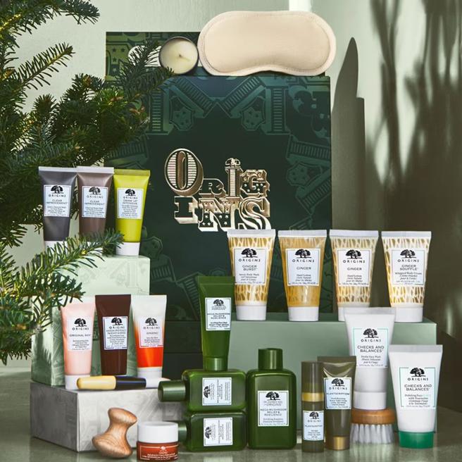新光三越skm online ORIGINS品木宣言2022圣诞派对倒数月历，特价3990元（43折）。（新光三越提供）