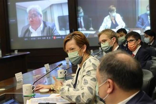 选在中共20大之后访台 IPAC：展示对台湾的支持(总统府提供)