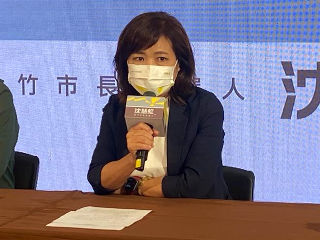 沈慧虹炮轰高虹安不要总以国家机器打压、特定政党抹黑的说法，掩盖游走法律边缘的事实。（陈育贤摄）