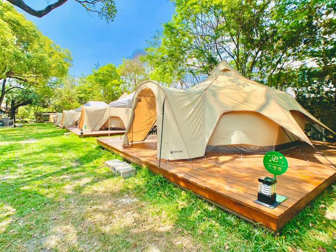 綠溪行森林營地的奢華露營。（AsiaYo提供）