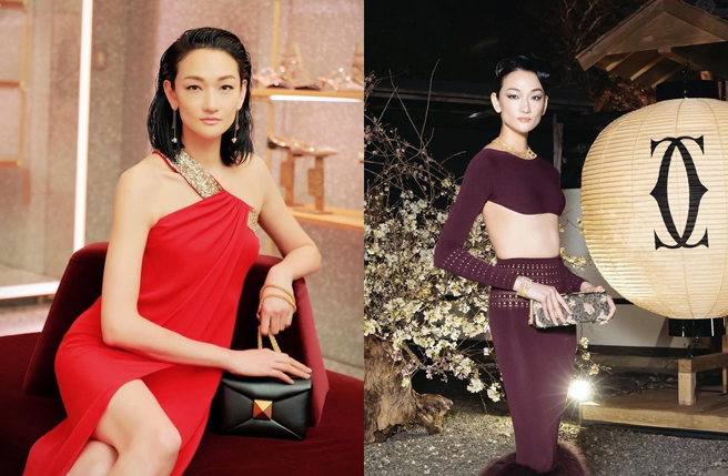 40岁的日本超模富永爱身材高挑。（图／ai_tominaga_official Instagram）