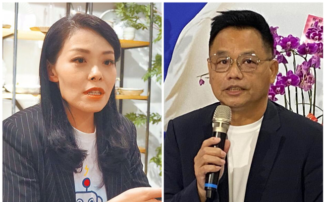 郭正亮表示，高虹安(左)跟林耕仁(右)对打，这是「绝对错误」的策略。（中时资料照合成）