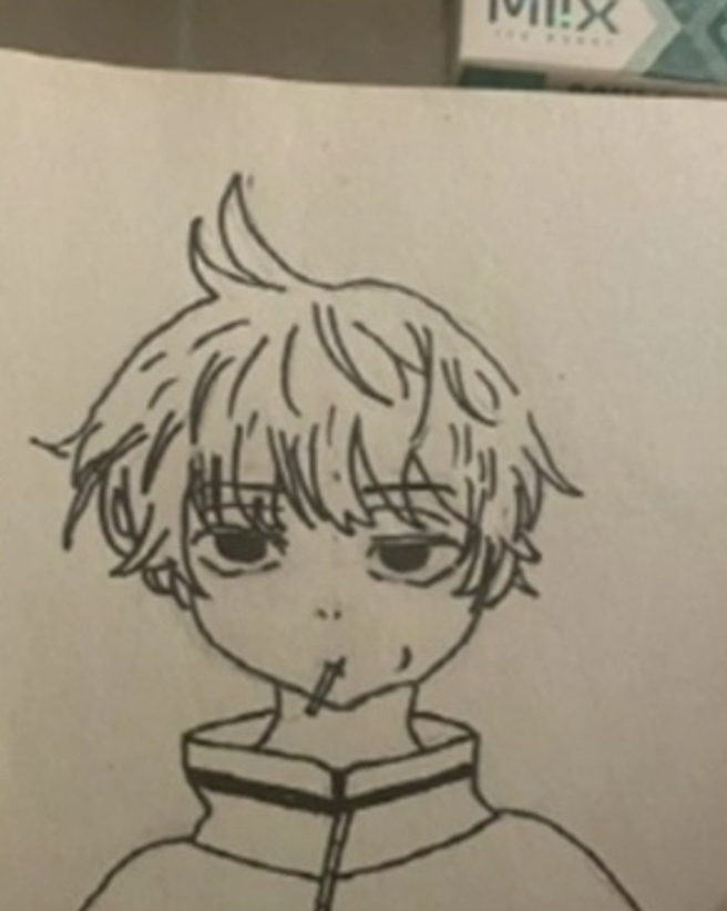 金赛纶po出的照片右上角可见电子香菸的包装盒，不过此篇贴文现已删除。（图／翻摄自金赛纶ig@ron_sae）