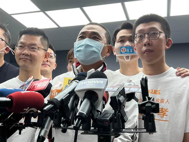 侯友宜不对选举花招回应。（王扬杰摄）