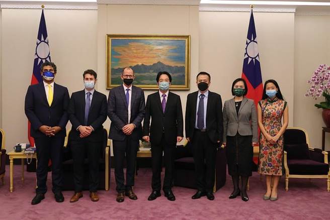 接见Coursera执行长 赖清德：盼进一步合作 提升台湾数位学习。总统府提供