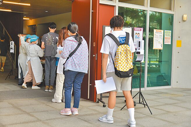 本次英聽居護暨隔離考分區考生入場情況。(大考中心提供／李侑珊台北傳真)