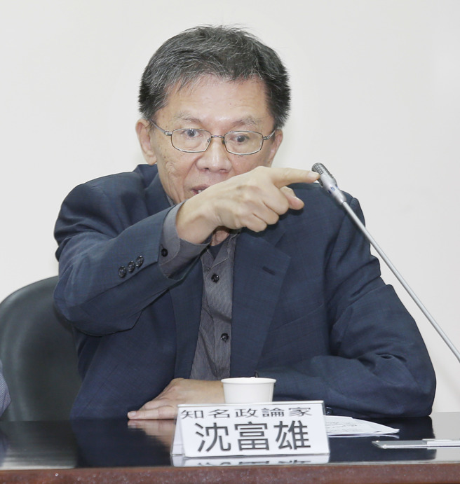 前民进党立委沈富雄。（资料照,姚志平摄）