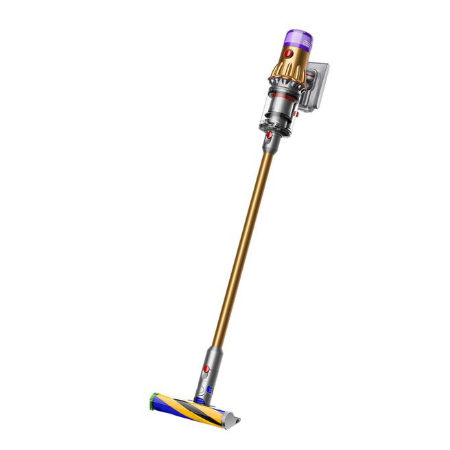 虾皮购物推荐Dyson V12 Absolute Extra 轻量吸尘器独家双电池组，双11特惠价1万9900元，再加码回馈1111虾币，限时送吸尘器收纳架，11日当天搭配商城87折券，最低1万7313元入手。（虾皮购物提供）