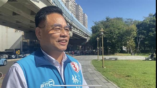 国民党新竹市长候选人林耕仁5日上午连赶3场议员候选人竞总成立大会，替北区议员候选人顏政德、彭昆耀、东区议员候选人张文兴等人站台拉票。（林耕仁团队提供／王惠慧新竹传真）