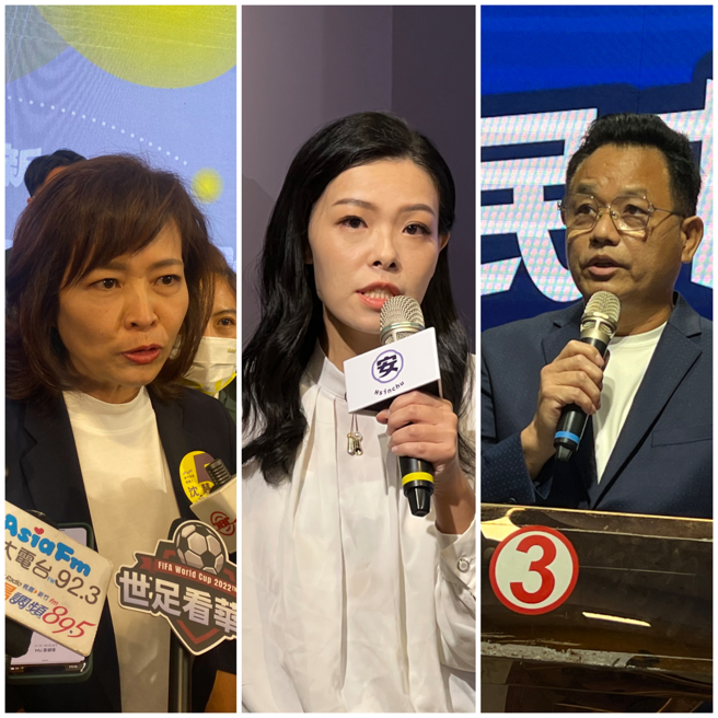 选战倒数阶段，今年选战除了六都之外，新竹市长一战同样备受关注。图依序为沈慧虹（左）、高虹安（中）、（右）林耕仁。（本报系资料照/ 合成照）