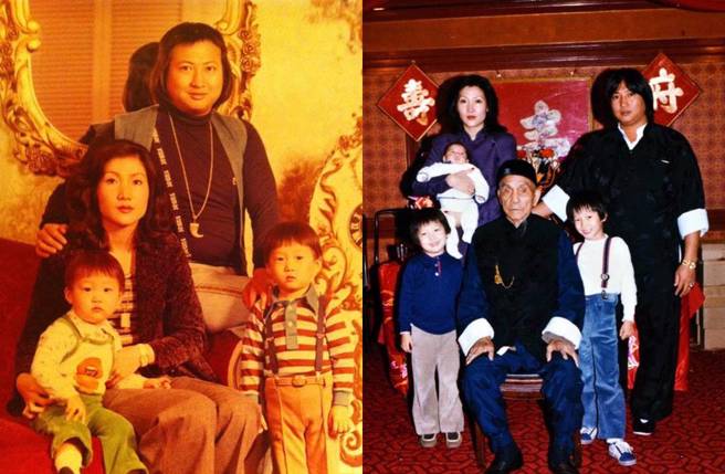 洪金寶和韓裔妻子曹恩玉育有3子1女。(圖／取自洪天明抖音)