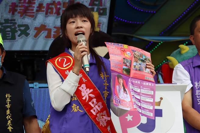 吴品叡强调4年任内认真建设朴子，希望选举不要恶意抹黑及攻击，大家拿出政见。（吕妍庭摄）
