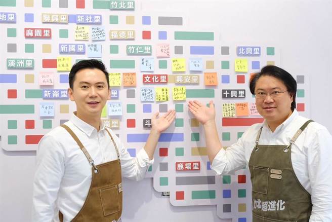 郑朝方（左）。（资料照/郑朝方竞总提供／罗浚滨新竹传真）