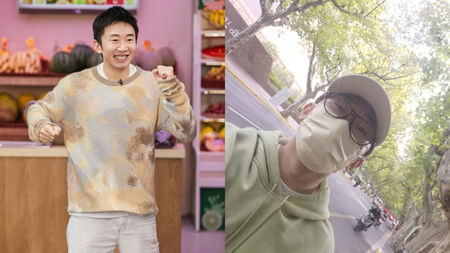 杨迪在街头疑似被自称是生病大学生的人诈骗。(图/杨迪 微博)