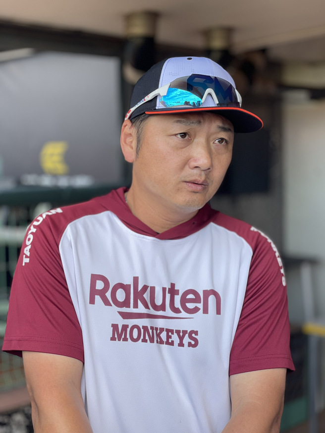 乐天桃猿总教练曾豪驹。（毛琬婷摄）
