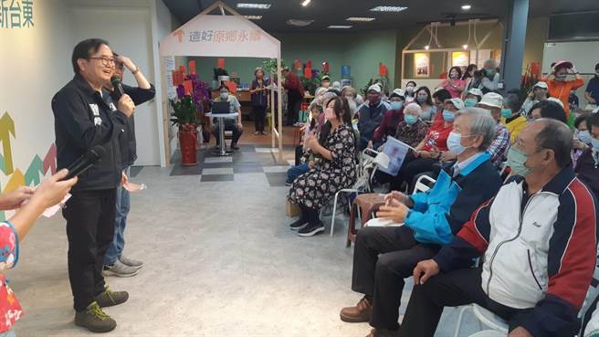 劉櫂豪客家後援會今成立，全程以客語發表政見。（民眾提供）