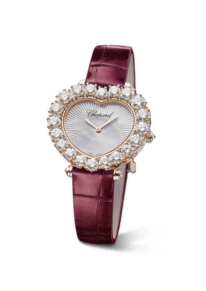 蕭邦Happy Sport愛心鑽石珠寶表，213萬2000元。（CHOPARD提供）