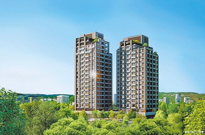 璞园建筑团队看好桃园青埔的发展，再次推出高规格住宅「璞园畾畾青」，惊艳机捷A19站天际线。（业者提供）