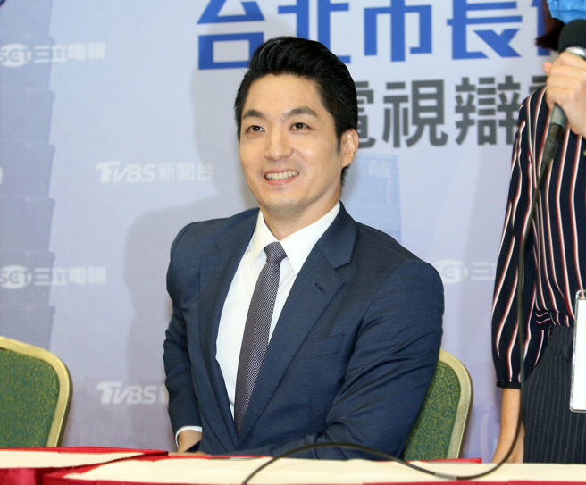 国民党台北市长候选人蒋万安。（姚志平摄）