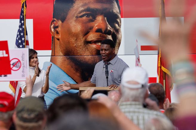 喬治亞州共和黨參議員候選人、前美式足球明星華克（Herschel Walker）。（圖／路透社）