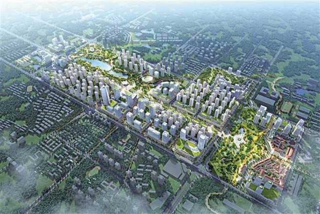 西部（重庆）科学城金凤软件园效果图。（图／新华社）