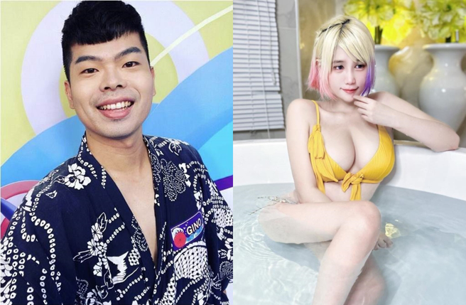 Gino劲宥（左）近日开直播为自己辩驳，让网红四月桐（右）跳出来现场对峙。（图／Gino劲宥 、四月桐-April facebook）